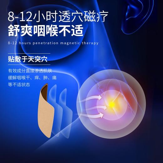 安泰宁咽扁穴位磁疗贴辅助治疗急慢性咽喉炎扁桃体炎咽喉肿痛正品 商品图1