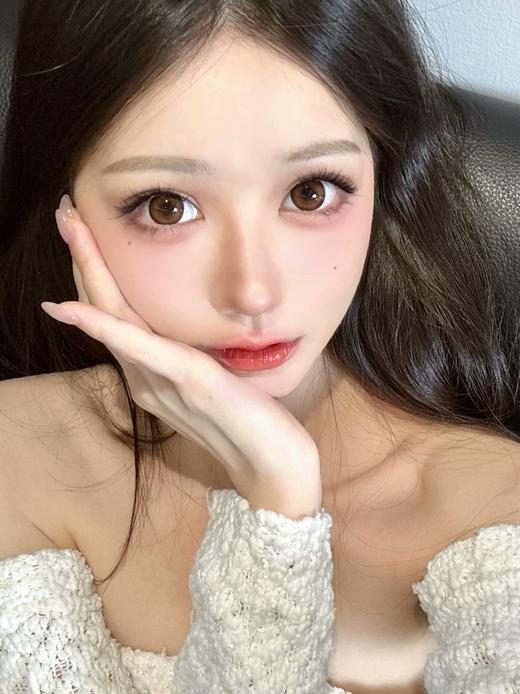 lvycon半年抛 初恋感 粉巧/水光炸弹 棕 14.5mm 含硅水凝胶 商品图1