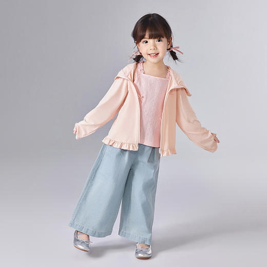 笛莎Deesha 童装女童外套2025夏新款女童防晒外套 商品图2