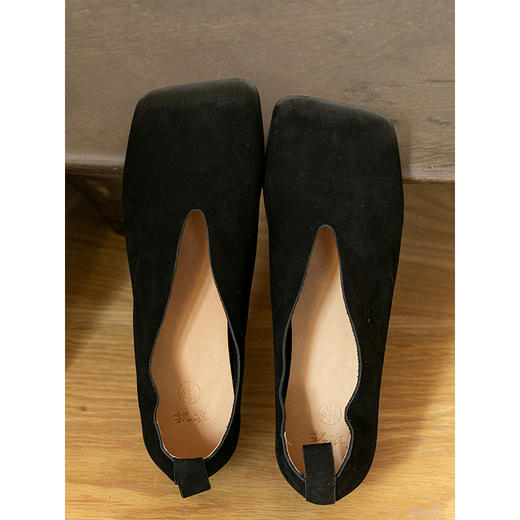 牧衣游原创 磨砂牛皮舒适软底好穿文艺单鞋 又屿【不支持会员折】 商品图2