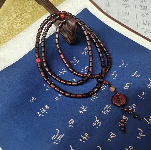 【普陀山书院】小叶紫檀 手串  108珠佛珠 商品图4