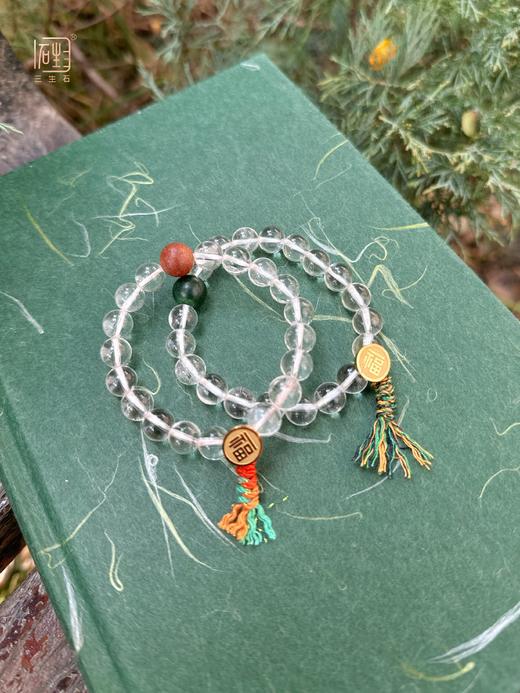 吾行·白阿塞水晶合香珠福气手链 商品图2