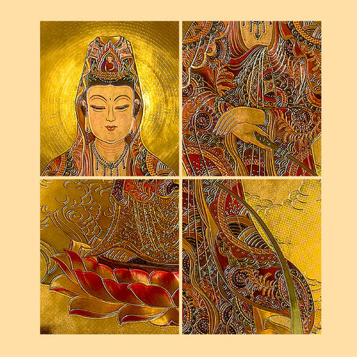 热卖中！！【普陀山官方授权出品】普陀山·观音金像 含999足金 商品图3