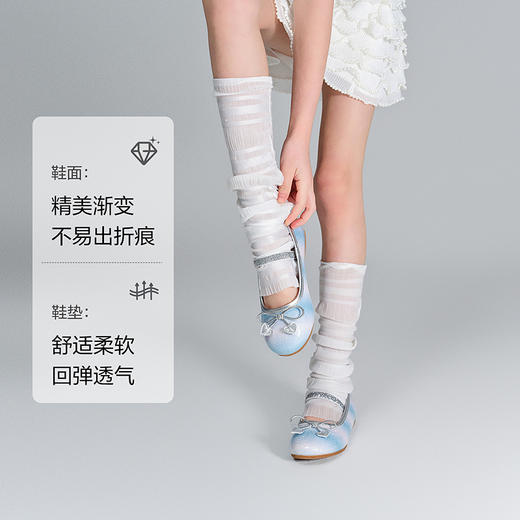 笛莎Deesha 女童童鞋2025夏新款时尚浅口低帮皮鞋 商品图2