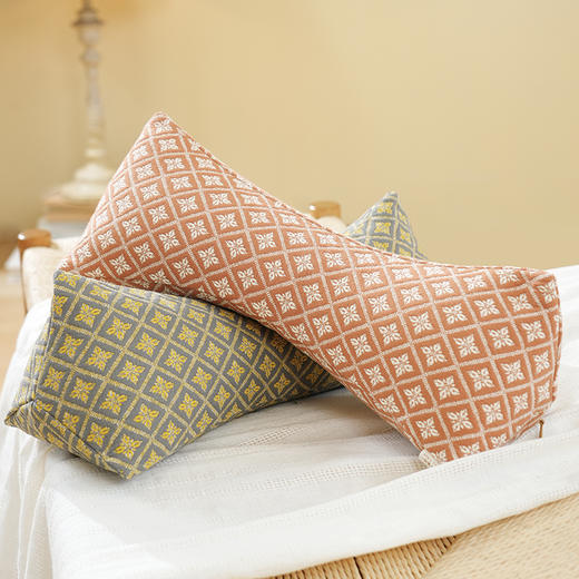 菱形雏菊系列三角颈椎枕天然荞麦壳菊花护颈枕睡觉支撑专用枕头成人 商品图1