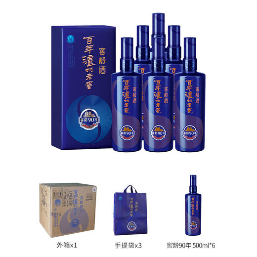 【酒厂直营】38度百年泸州老窖窖龄酒90年  500ml*6  泸州老窖官方旗舰店 商品图1