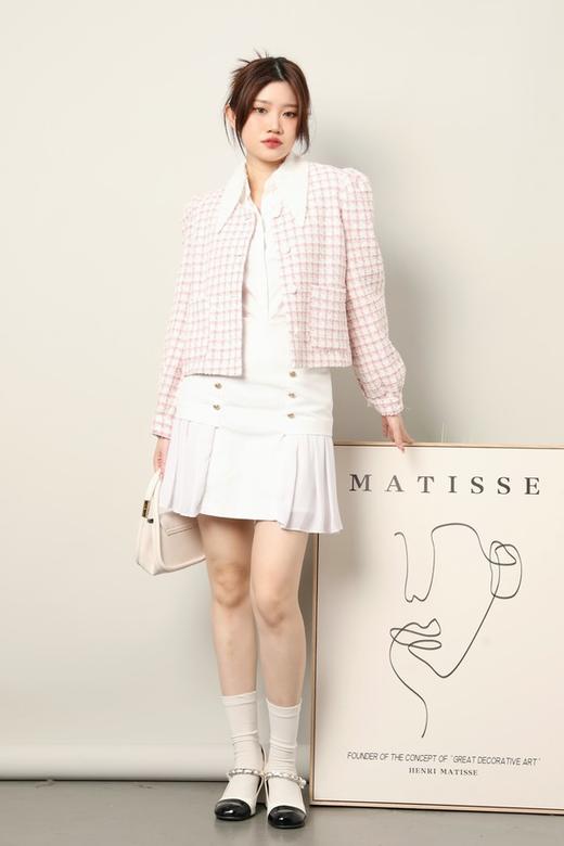 LOUIS YAO/白鹿语 法式格纹优雅外套 17829 商品图1