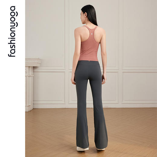 凡圣瑜伽金标裸感系列无尴尬线喇叭长裤/九分裤FC14976W 商品图4