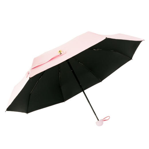 【品质爆款  7色可选】mini便携黑胶防晒伞  五折六骨  晴雨两用 防晒防雨  五折伞 糖果色系 商品图4