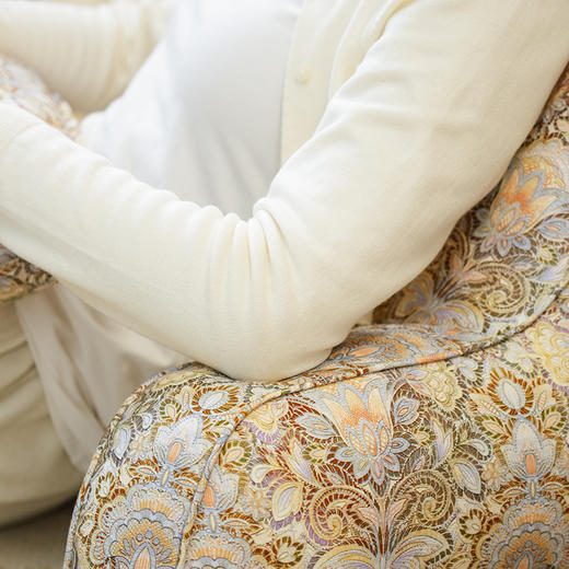 芦花系列多功能颈枕护腰靠床头靠垫软包大靠背高级感腰靠卧室可拆洗 商品图1