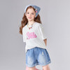 笛莎Deesha 童装女童T恤2025夏新款女童圆领开衩款T恤 商品缩略图1