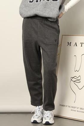 HAYES 深灰色厚款加绒休闲百搭卫裤 17815