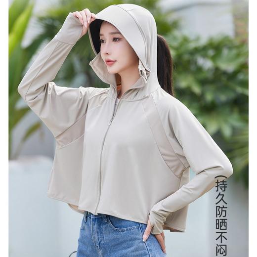 【黑胶防晒衣】夏季冰丝透气防紫外线宽松大帽檐户外骑行防晒服新款 商品图2