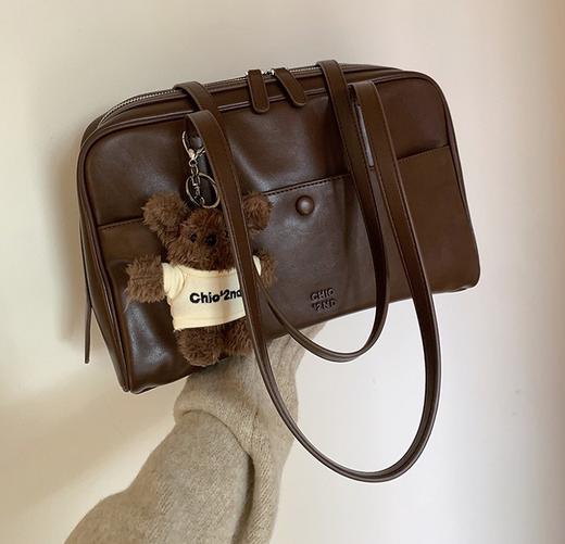 【复古大气，百搭时尚】巴赫站台枕头包包 女式新款复古 上班通勤手提大包-QQ 商品图4