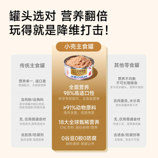小壳全价营养主食罐美味湿粮（52g*12罐/盒）7重倍护 高适口高营养 商品图4