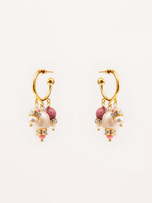 Chabaux GARDEN OF MORVI系列耳环 - 粉色/黑色 商品图1