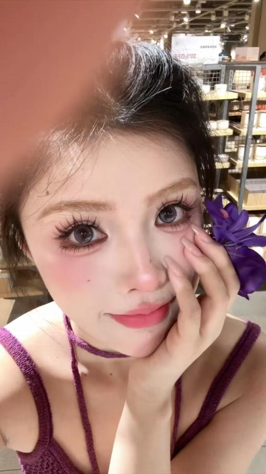 <月抛中直径>-Yeelens月抛-幻紫天鹅绒-14.2mm【月抛 0-800度 不含525/575】 商品图6