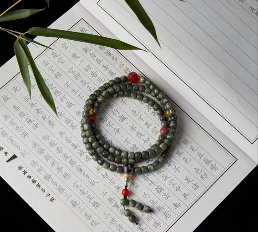 普陀山书院 菩提手串 祈福手串  菩提108珠买  一送一（送福慧卷轴） 商品图3