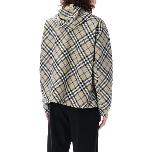 BURBERRY 巴宝莉 男士马术骑士徽标双面连帽外套 格子 8104613 B9629 商品图2