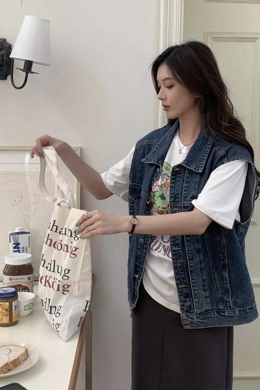 WHO KNOWS 经典牛仔马甲外套 17852 商品图3