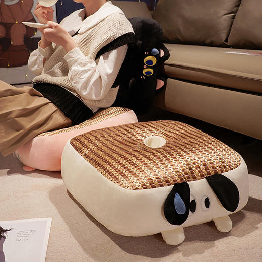 【一款四季通用的坐垫】榻榻米坐垫夏季地上懒人地板坐墩夏天久坐凉席坐垫家用蒲团坐垫厚。ry 商品图2