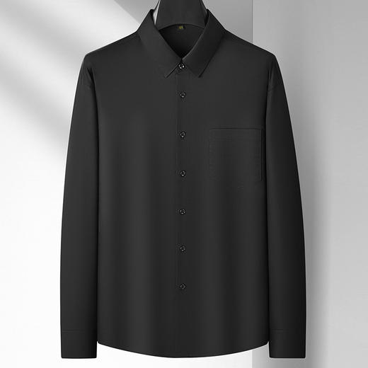 【超大码】【100%棉】【DM】大依优型大码长袖衬衫加肥加大码衬衣男士春季棉打底衫宽松休闲色胖子上衣300斤 商品图5