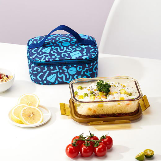 LCB219FU 莱茵灵动琥珀色长方形玻璃保鲜盒二件套 商品图10