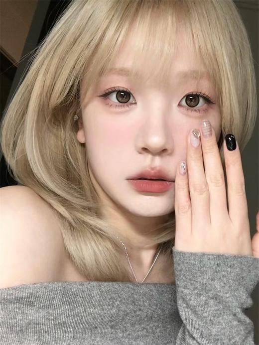 Yukicon旗下 ·纯爱冷灰 · 纯爱甜棕｜日抛｜14.2mm白狮参考着色待测 商品图13