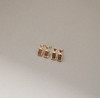 BIANC CLOVER EARRINGS- pink/brown 商品缩略图1