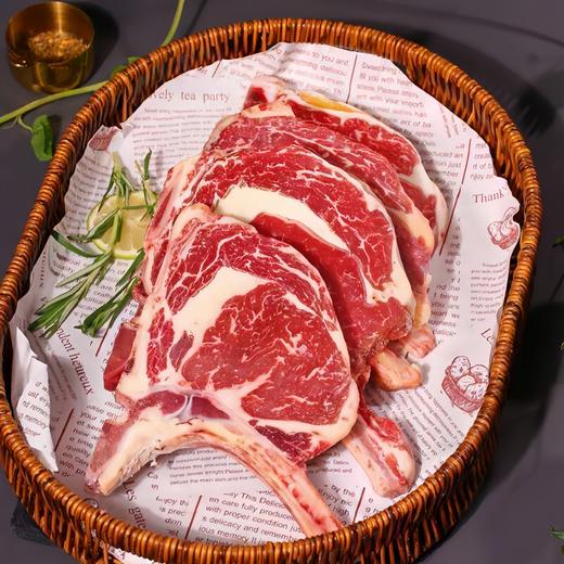 【帕莱农·澳洲原切小战斧牛排】澳洲安格斯黑牛谷饲200天，雪花纹路美到窒息，肉嫩到刀叉一碰就飚汁！ 一口下去，外皮焦脆，内里肉汁直接炸开！骨头边的肉筋带着奶香，越嚼越上瘾！ 商品图1
