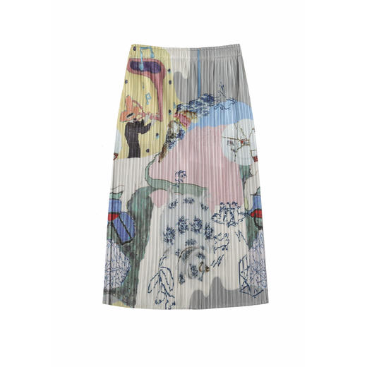 谜底半身裙女2025夏季新品复古风度假花色宽松H型长半裙252MB0544 商品图4