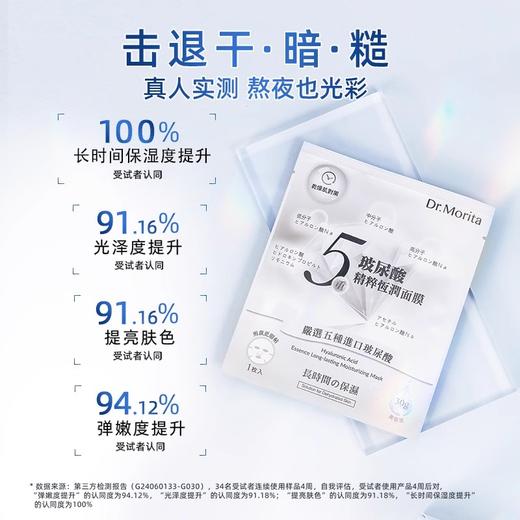 【囤货装】森田 五重玻尿酸 精粹恒润面膜（30片） 商品图1