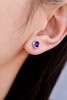 1.1ct刻面蓝宝石耳钉 商品缩略图4