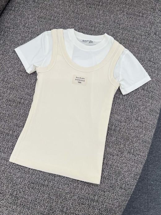 女款假两件短袖T恤 AL0436-AEG 商品图0