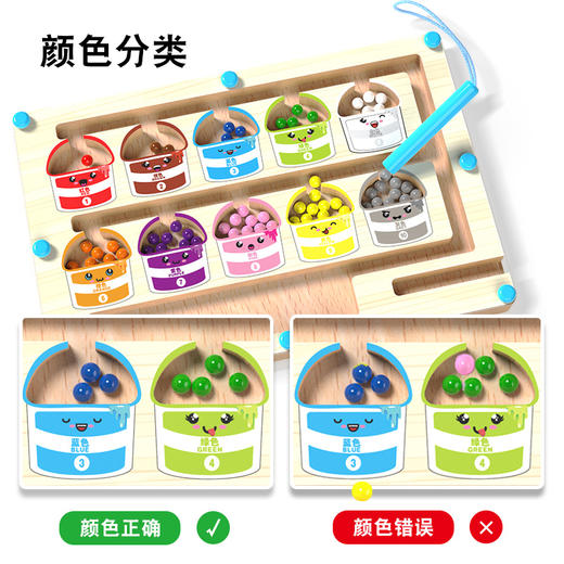 磁力迷宫走珠宝宝早教益智数字专注力训练游戏 商品图1