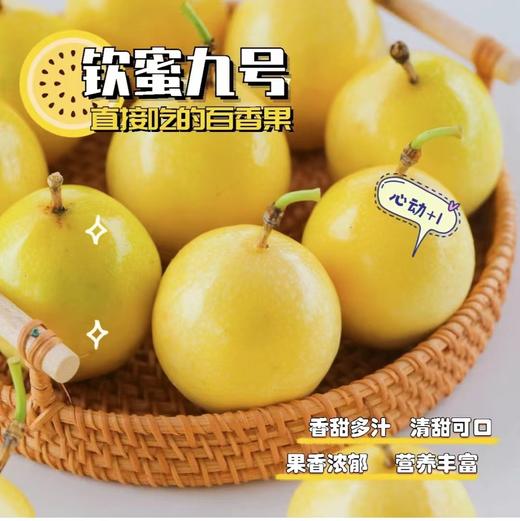 【分仓直发包邮】钦蜜9号黄金百香果（带花皮）1斤装中果（单果约45-60克，每斤9-11个）（天气偏冷，口感偏酸，介意慎拍） 商品图0