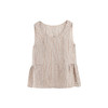 绽放旅行女装107朵/色织条纹亚麻圆领捏褶百搭显瘦透气背心吊带 商品缩略图3