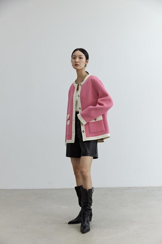 ELLA JADE 粉白撞色小香风高级感外套 17786 商品图1