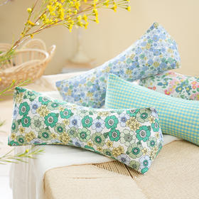 春日繁花系列三角颈椎枕天然荞麦壳菊花护颈枕睡觉支撑专用枕头成人