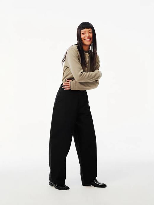 Evistub/E-5CCK067/进口全棉美式复古弯刀香蕉裤 商品图4