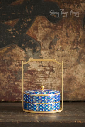 盛唐牡丹X大道造物| 中国盒子·家合-蓝色[特价品]