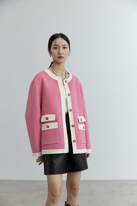 ELLA JADE 粉白撞色小香风高级感外套 17786 商品图0