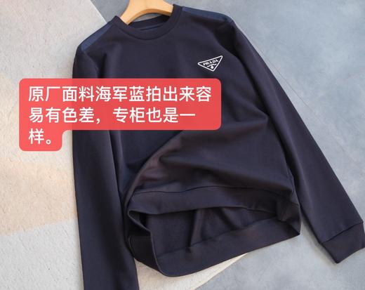 PLD新款经典胶章Logo圆领套头卫衣 舒适宽松版型男女都可以穿 商品图3