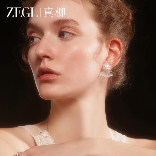 ZEGL设计师微光系列星星耳钉女轻奢高级流苏耳环新款爆款耳坠耳饰 商品图0