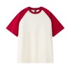 【任选两件】美式复古纯棉插肩短袖T恤男女春夏新款重磅休闲宽松撞色情侣上衣 商品缩略图6