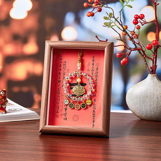 【金色吊坠！寓意好运】招财礼品旅游纪念品文创相框摆件摆件抖音小红书商务送礼伴手礼。ry 商品图4