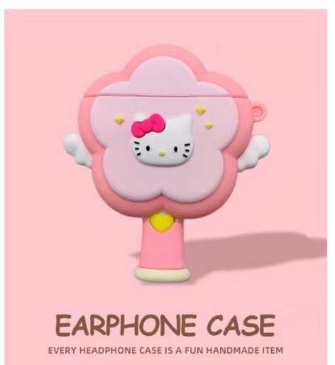 【粉色耳机套，时尚又可爱！】可爱粉色KT猫爪 适用苹果5代耳机套 无线蓝牙硅胶 airpods4耳机壳2/3-QQ 商品图5
