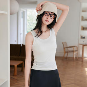 【百搭背心】2025春夏纯色莱赛尔醋酸小吊带女 天丝羊毛可外穿背心亲肤内搭打底