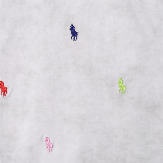 T2261春夏新款时尚个性扎染彩色刺绣标圆领短袖T恤小众设计轻奢上衣 商品图3