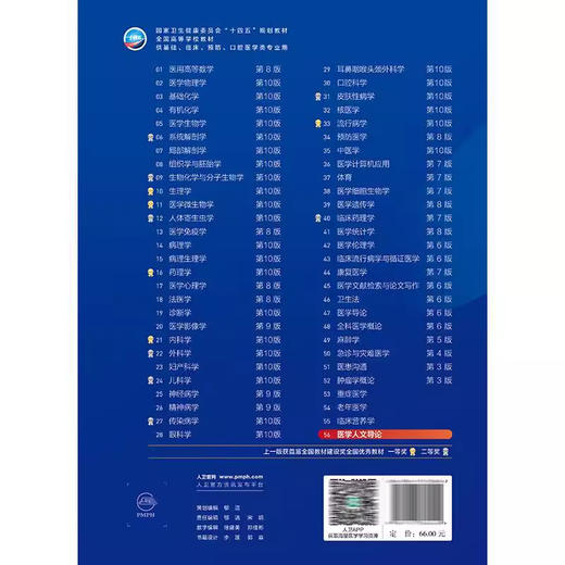 医学人文导论 第十轮十四五规划教材 全国高等学校教材郭莉萍 程瑜 主编 供基础 临床 预防 口腔医学类专业用 人民卫生出版社 商品图2